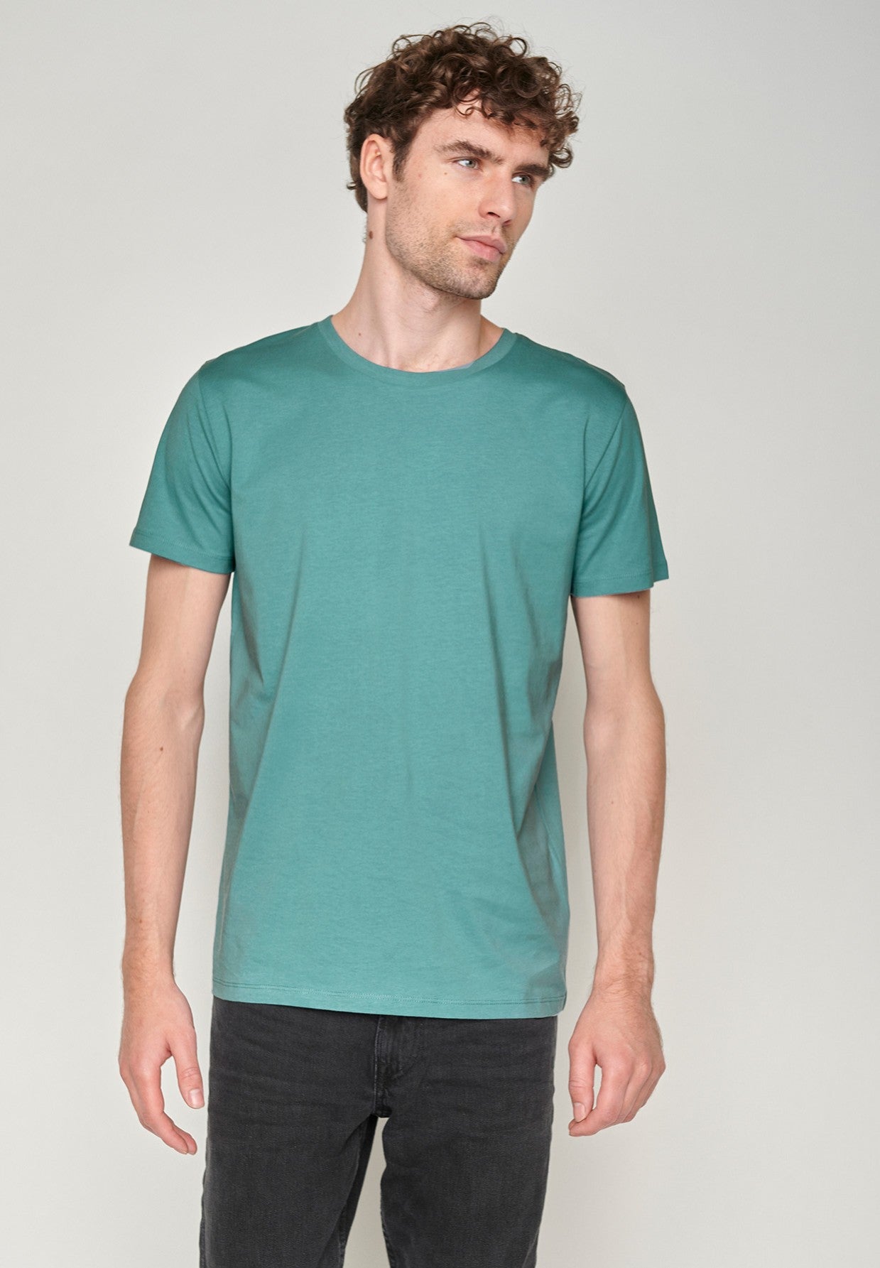 T-shirt 100% Cotone Biologico - Basic Marine Blue