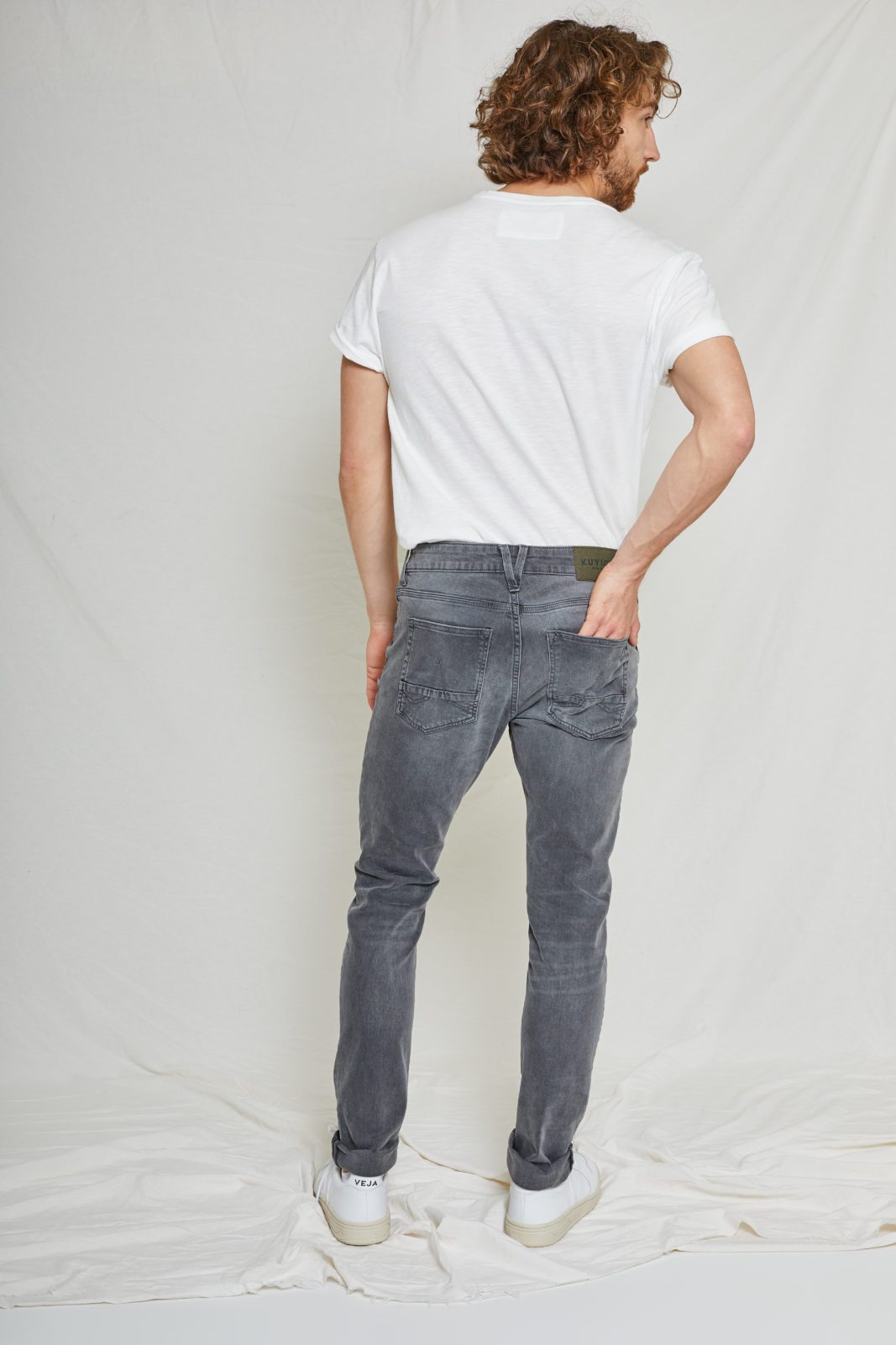 Jeans Skinny 100% Cotone Biologico GOTS - Rabel Grey - Caminaròli Ethical Fashion