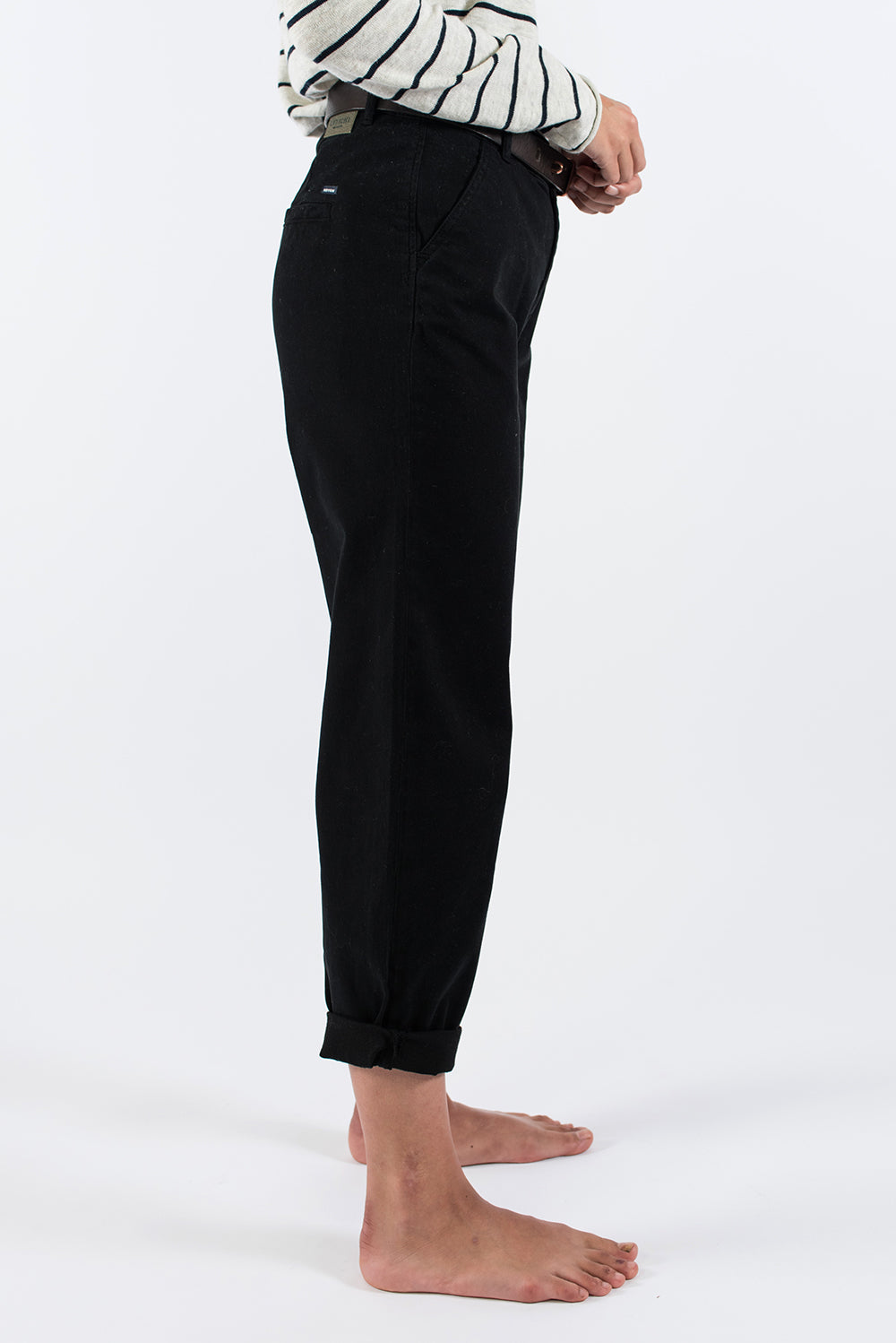 Pantalone 100% Cotone Biologico GOTS - Lara black - Caminaròli Ethical Fashion