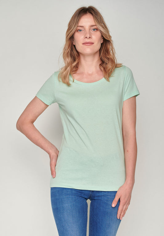 T-shirt 100% Cotone Biologico - Basic Loves Spring Green