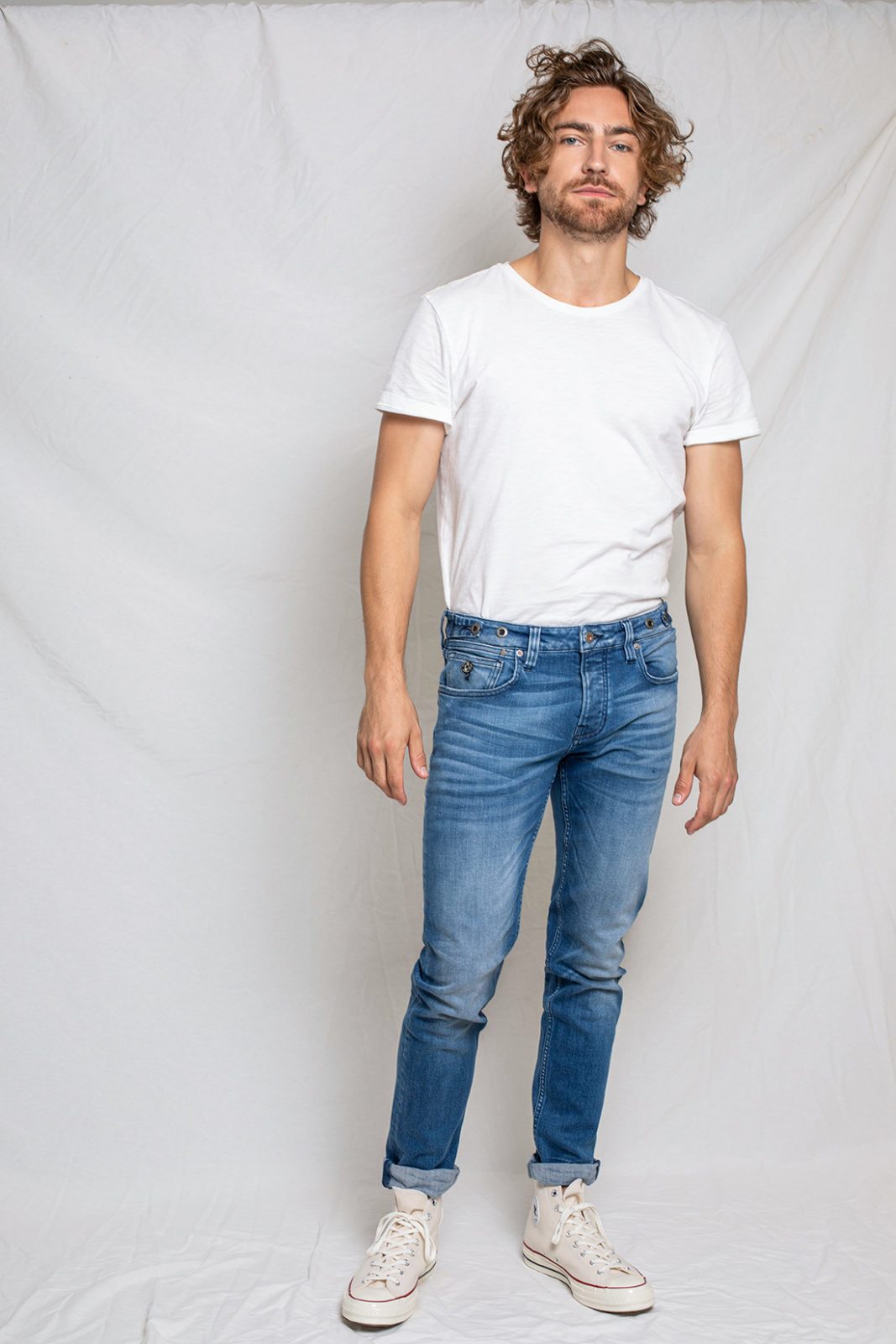 Jeans 100% Cotone Biologico GOTS - Nick Pale Blue - Caminaròli Ethical Fashion