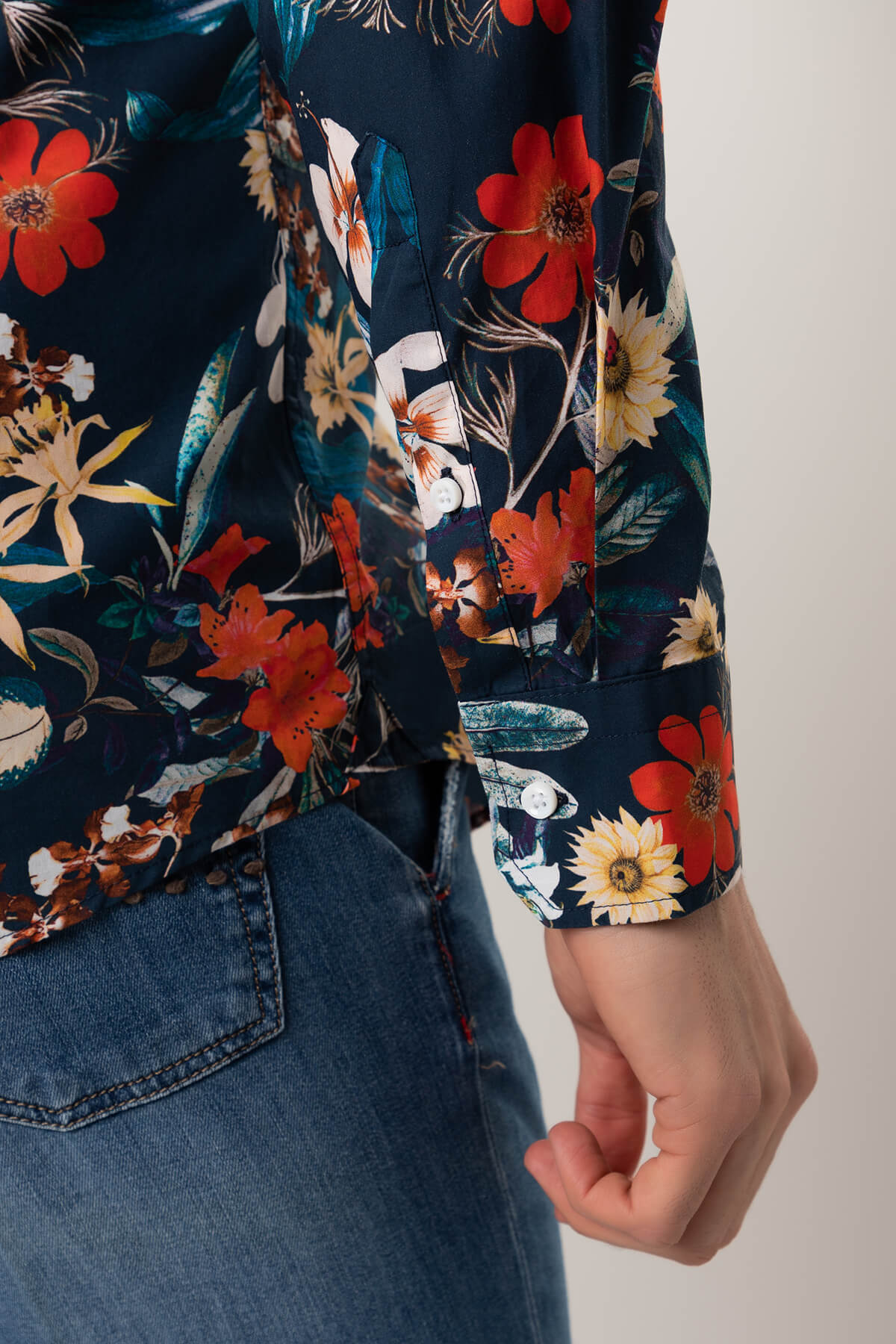Camicia 100% Cotone Biologico GOTS - Flower