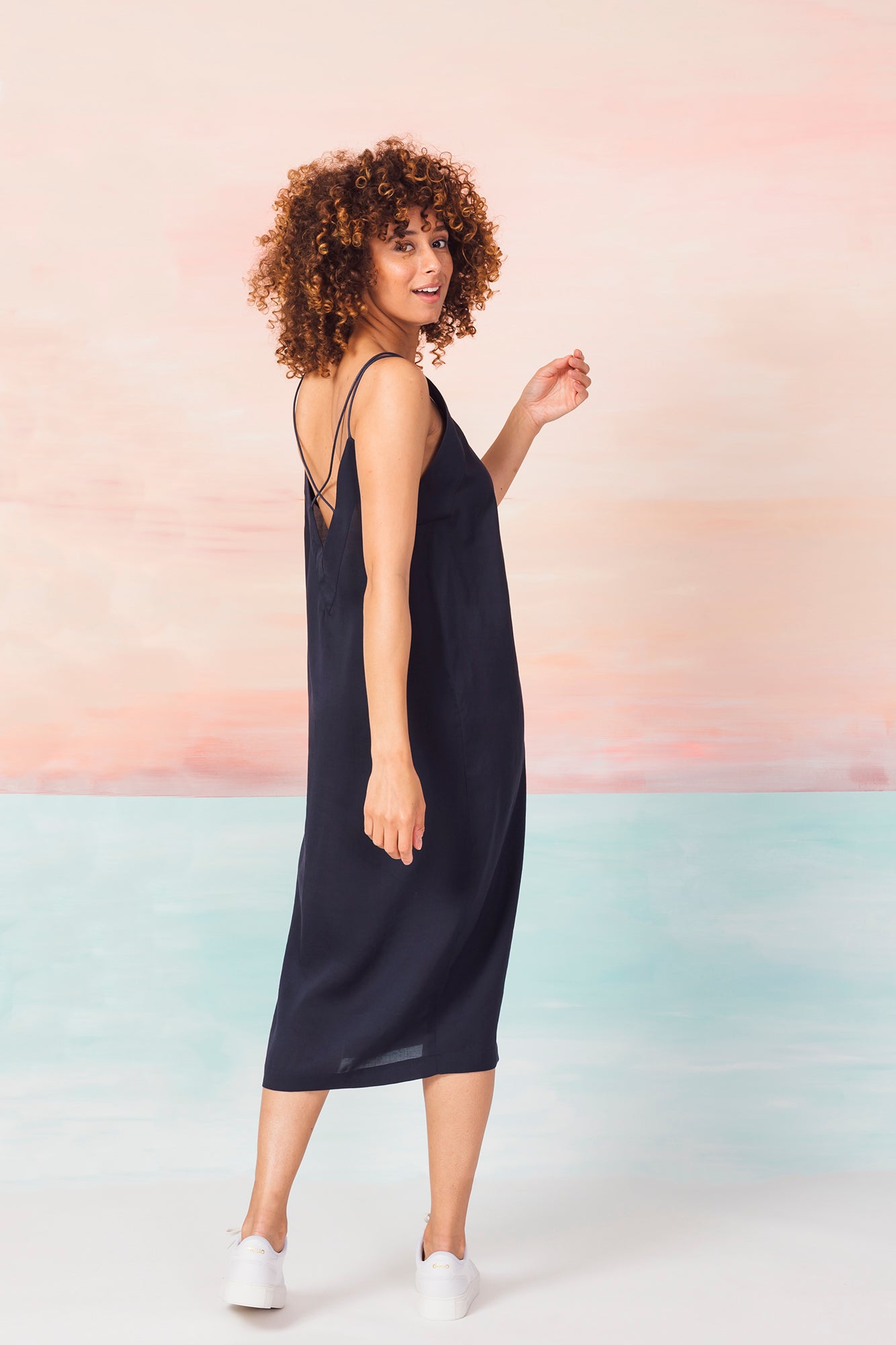 Vestido en Lyoncell Xandra - Caminaròli Ethical Fashion