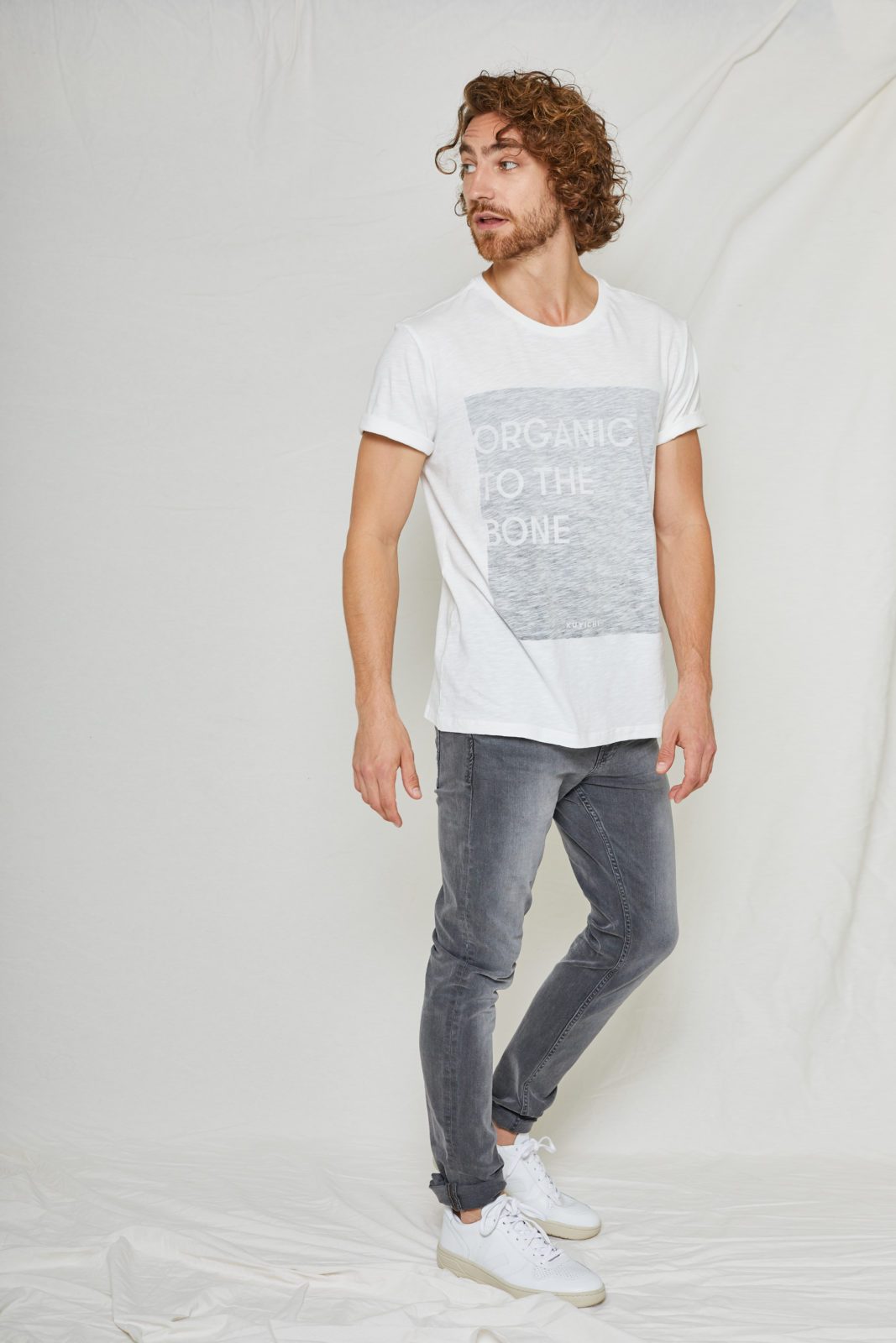 T-shirt 100% Cotone Organico GOTS - Bone - Caminaròli Ethical Fashion