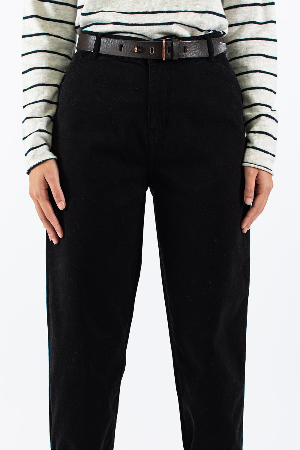 Pantalone 100% Cotone Biologico GOTS - Lara black - Caminaròli Ethical Fashion