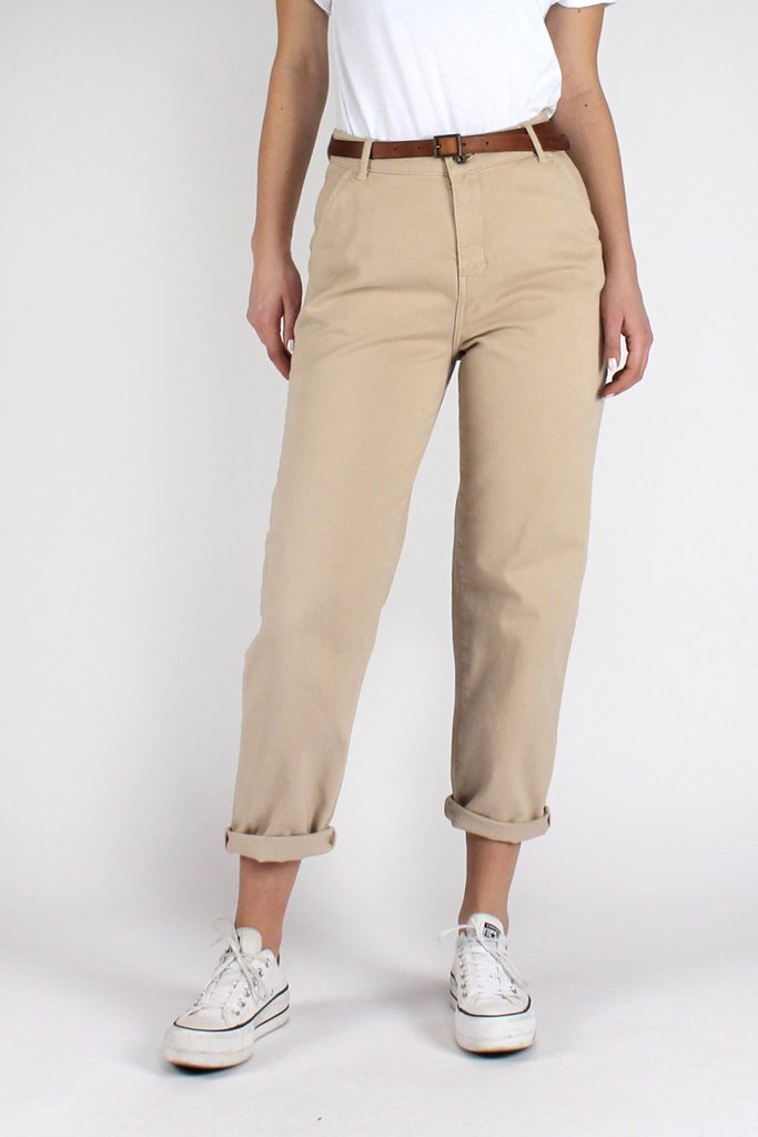 Pantalone 100% Cotone Biologico GOTS - Lara Sand - Caminaròli Ethical Fashion