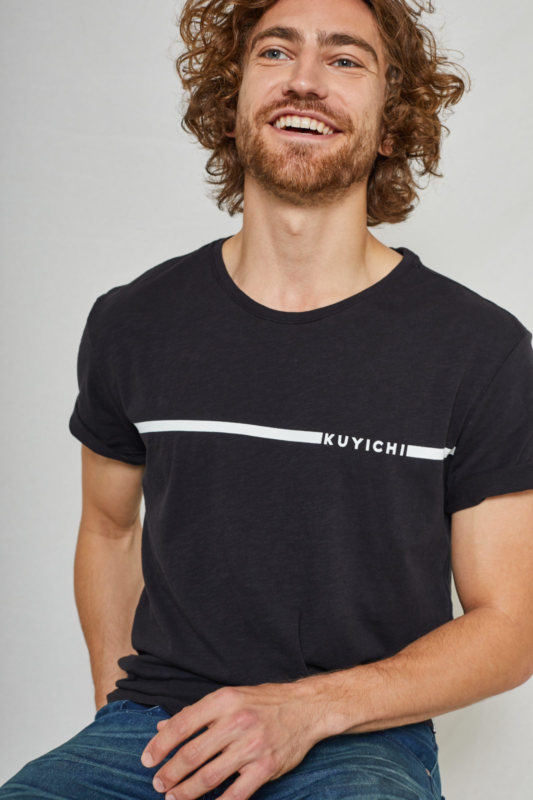 T-shirt 100% Cotone Organico GOTS - Kevin Black - Caminaròli Ethical Fashion
