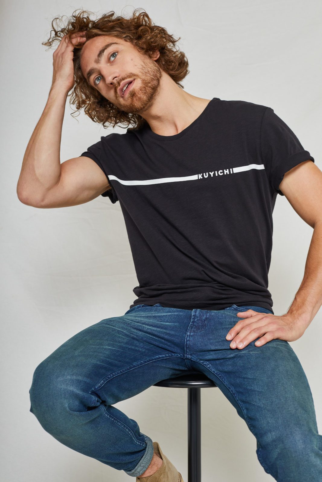 T-shirt 100% Cotone Organico GOTS - Kevin Black - Caminaròli Ethical Fashion