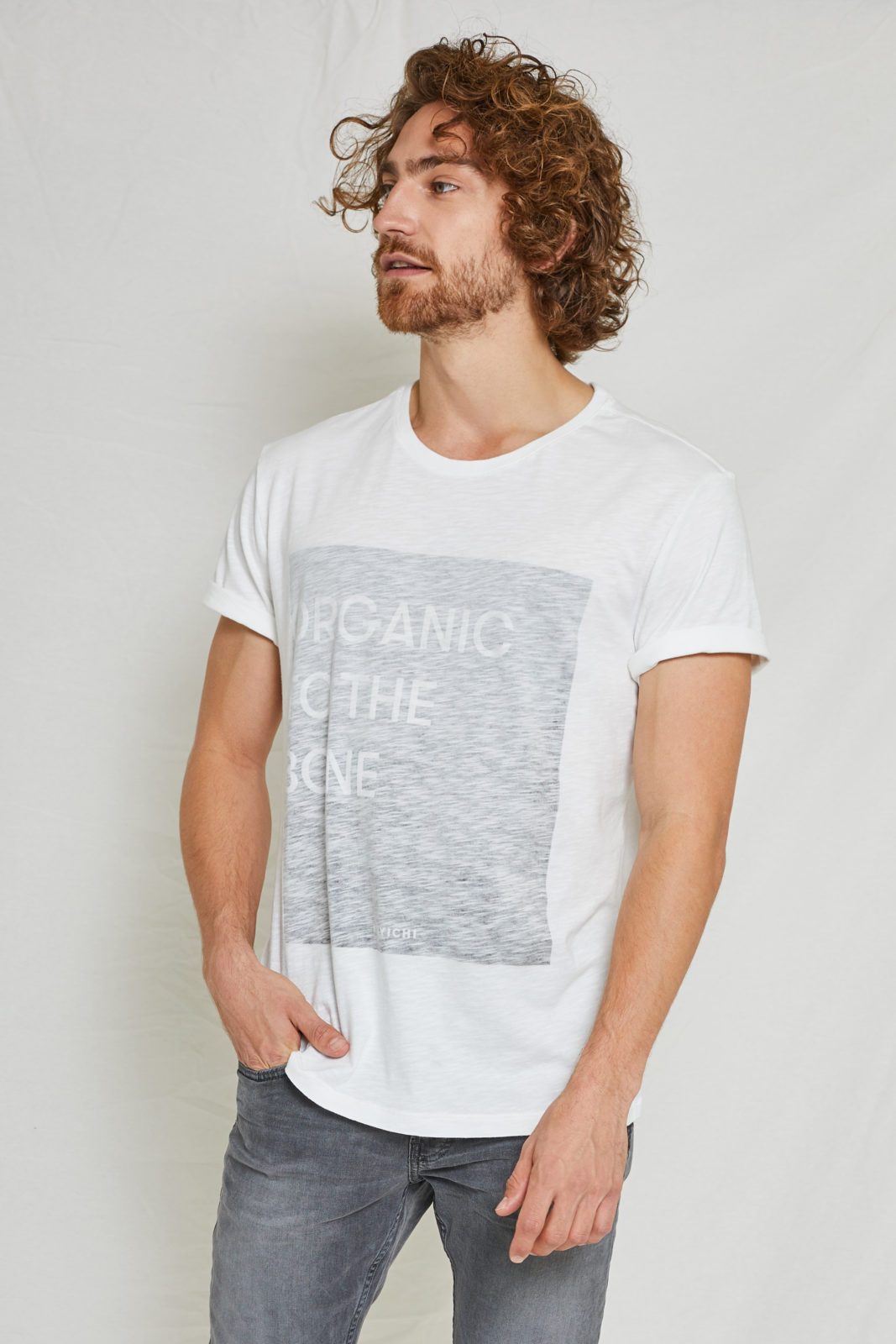 T-shirt 100% Cotone Organico GOTS - Bone - Caminaròli Ethical Fashion