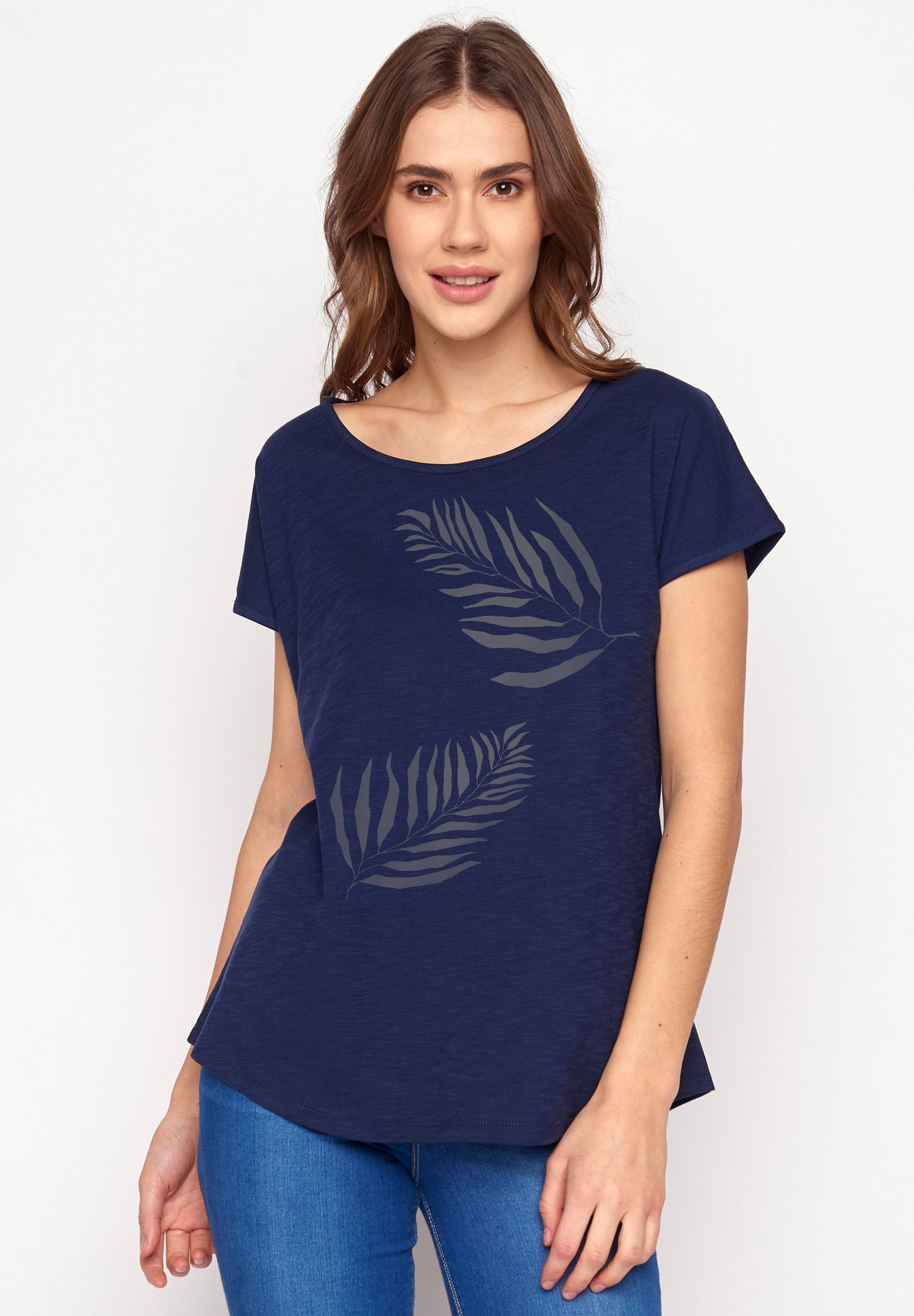 T-shirt 100% Cotone Biologico - JUNGLE LEAVES COOL