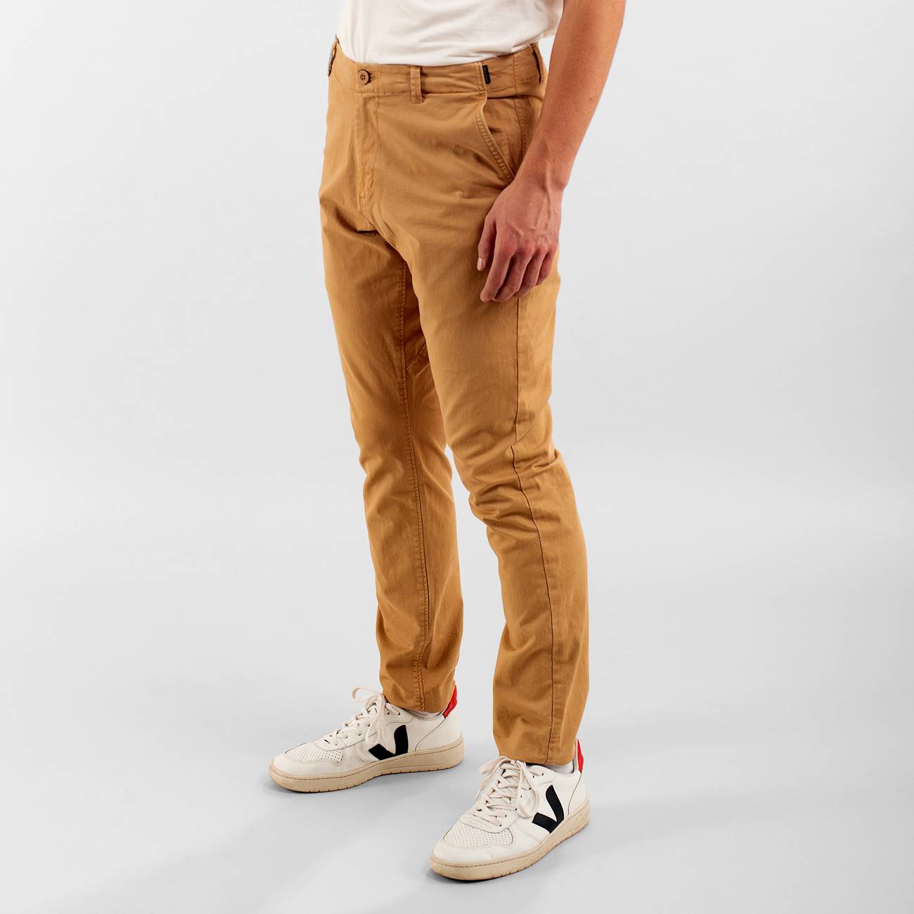 Pantalone 100% cotone biologico GOTS - Khaki - Caminaròli Ethical Fashion