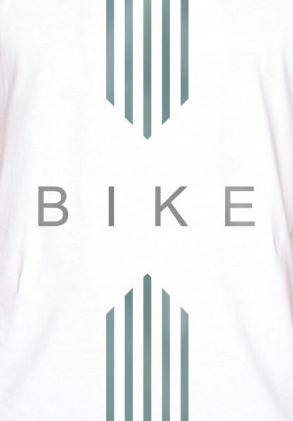 T-shirt 100% Cotone Organico GOTS - Bike Drive White - Caminaròli Ethical Fashion