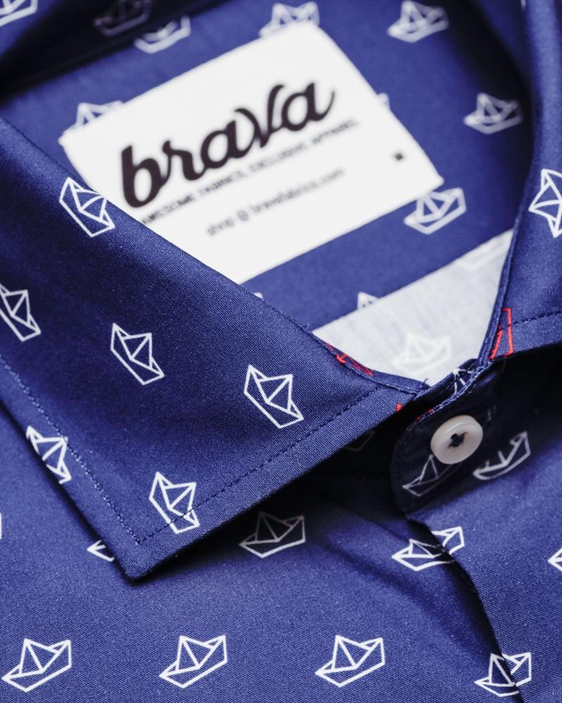 Camicia 100% Cotone Biologico - Boat - Caminaròli Ethical Fashion