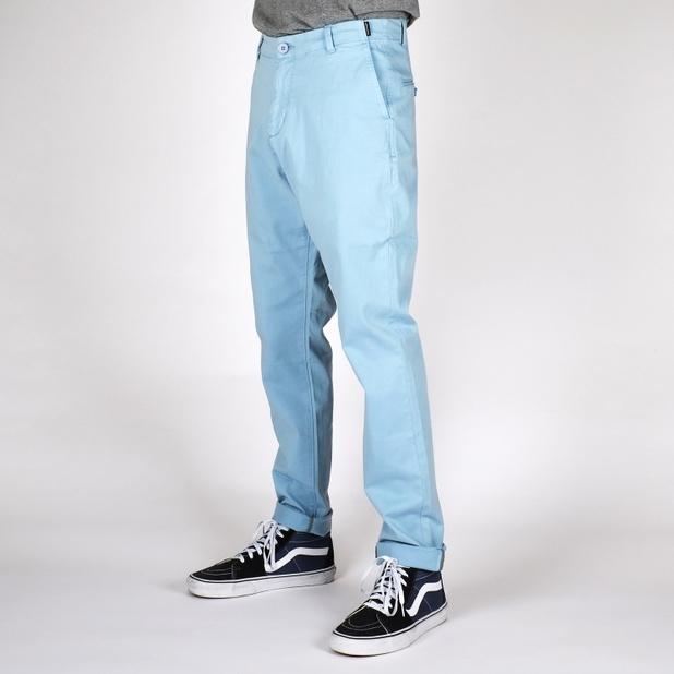Pantalone 100% Cotone Oragnico GOTS -Azzurro - Caminaròli Ethical Fashion