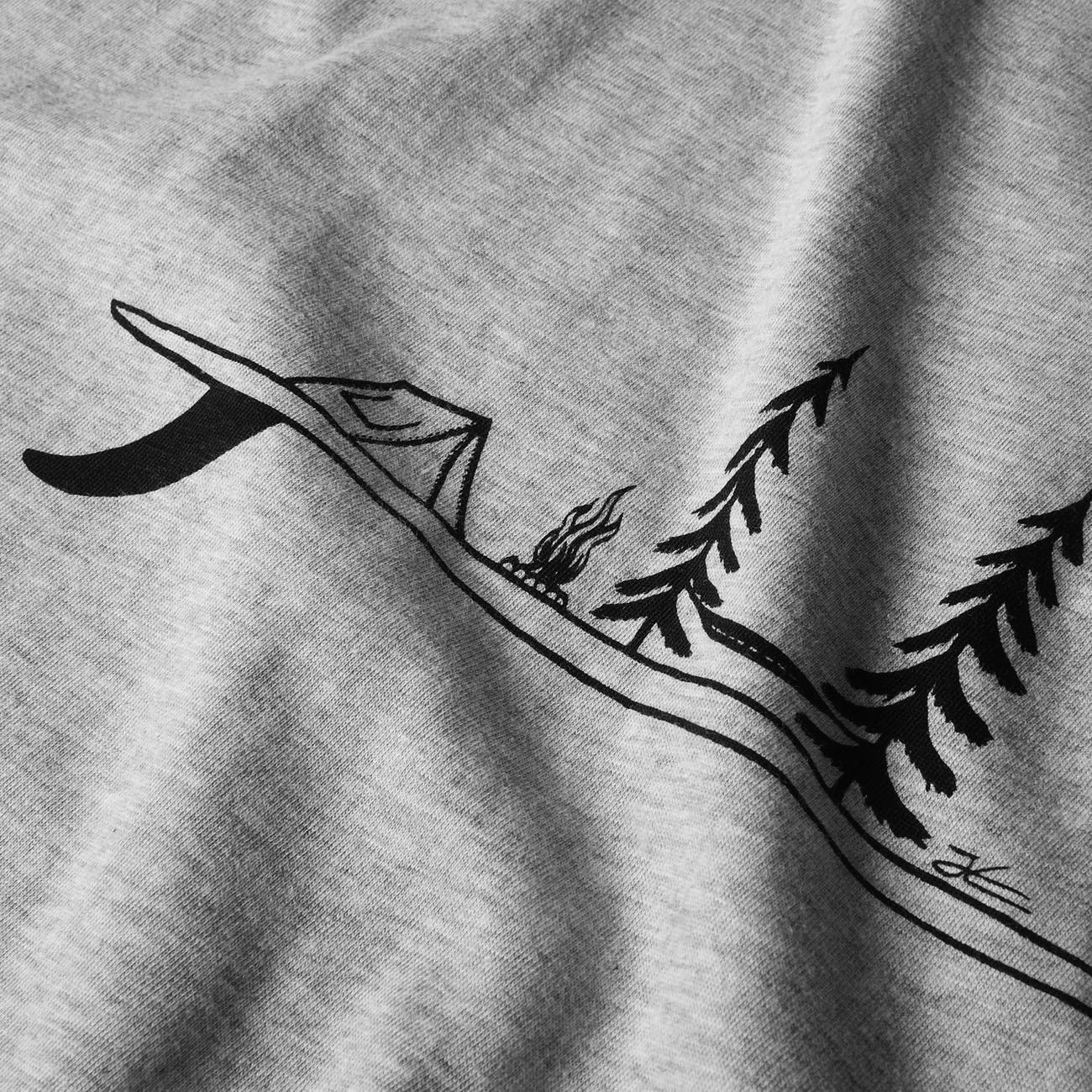 T-shirt collaborazione con @jonas_draws 100% Cotone Biologico GOTS - Surf - Caminaròli Ethical Fashion