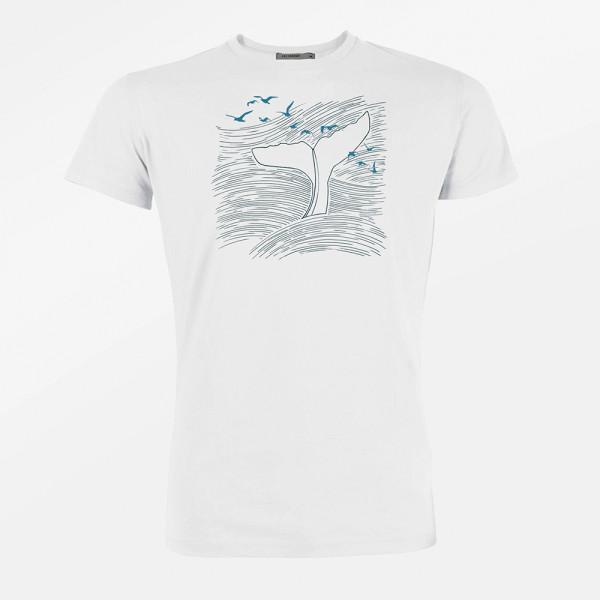 T-shirt 100% Cotone Biologico GOTS - Whale - Caminaròli Ethical Fashion